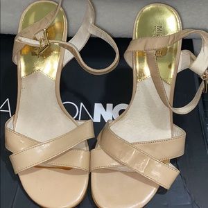 Michael kors tan and gold